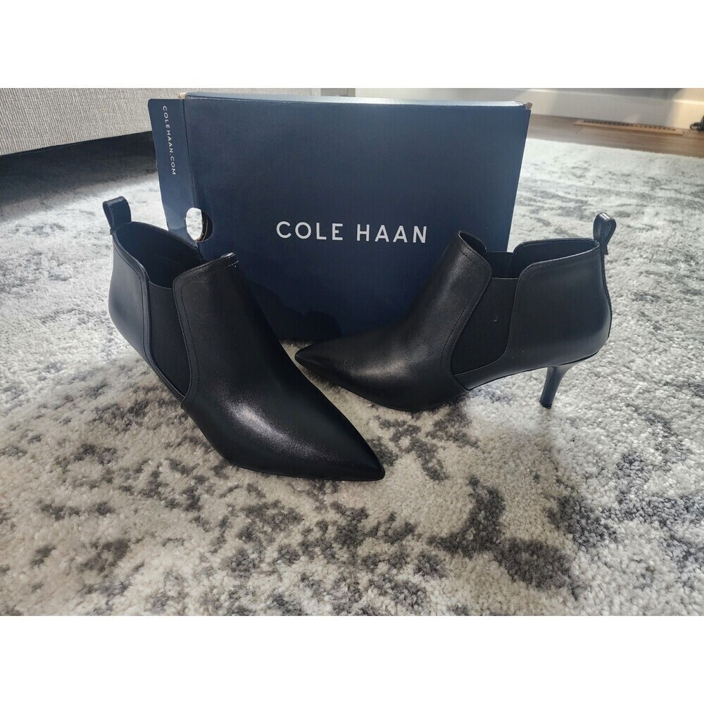 NEW Cole Haan Neely Shootie Women’s Heeled Chelsea Boots 5B Black MSRP $115 - Picture 1 of 8